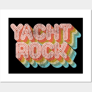 Vintage Fade Yacht Rock Party Boat Drinking Apparel Posters and Art